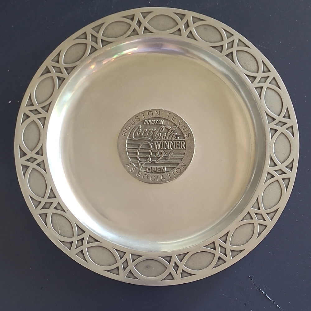 Coca Cola Silver Pewter Houston Tennis Association 1994